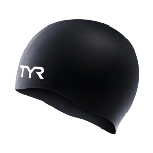 Gorra de Competencia TYR de Silicón Negra -  Unisex